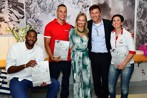 Livro “Mar”, da fotógrafa Emmanuelle Bernard, inclui registro dos atletas Caio Ribeiro, da canoagem Paralímpica, Evandro Jr., do vôlei de praia, e das velejadoras Isabel Swan e Renata Decnop / Foto: Marco Afonso/Divulgação/Nissan